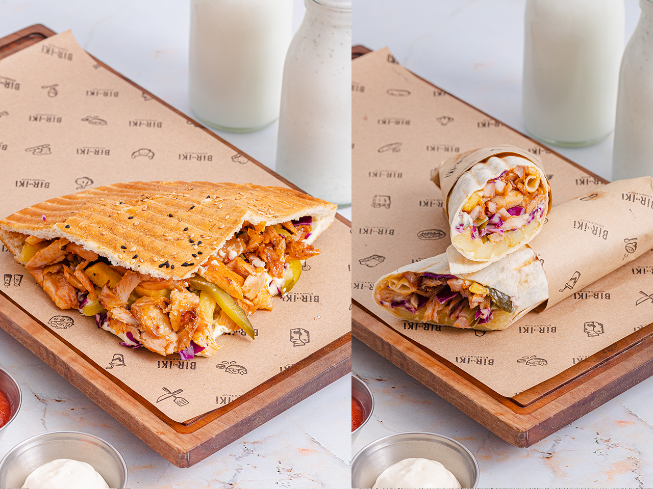 BİR-İKİ Alman Şaurması (Toyuq)